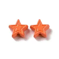 Spray Painted Alloy Beads