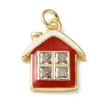 Brass Micro Pave Cubic Zirconia Pendants