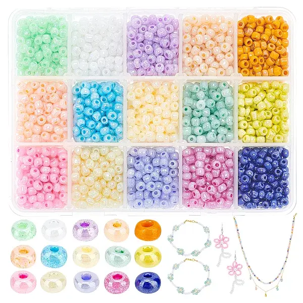 15 Colors Glass Seed Beads