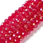 Baking Electroplate Glass Beads Strands