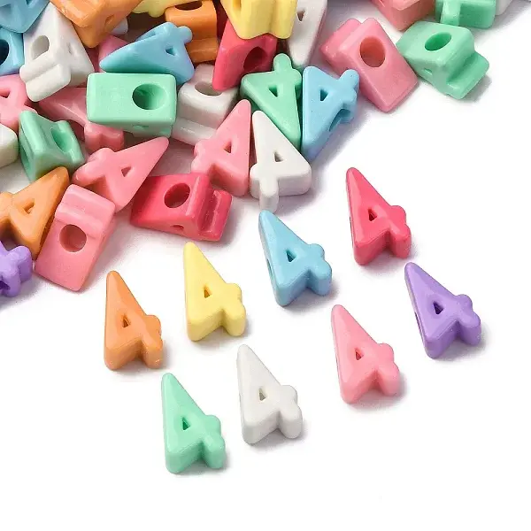 Opaque Acrylic European Beads