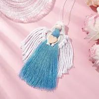 Handmade Macrame Cotton Angel Hanging Ornaments