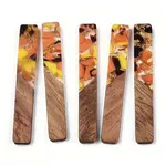 Transparent Resin & Walnut Wood Big Pendants