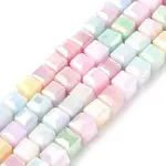 Electroplate Opaque Glass Beads Strands