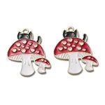 Autumn Theme Alloy Enamel Pendants