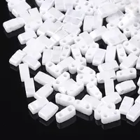 2-Hole Opaque Glass Seed Beads