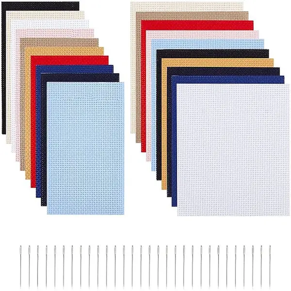 11CT Cross Stitch Fabric Sheets