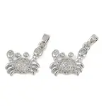 Brass Micro Pave Cubic Zirconia Pendants