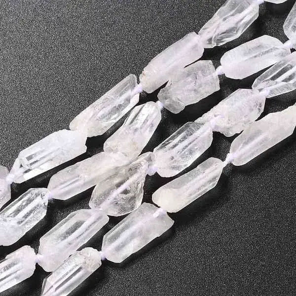 Rough Raw Natural Quartz Beads Strands
