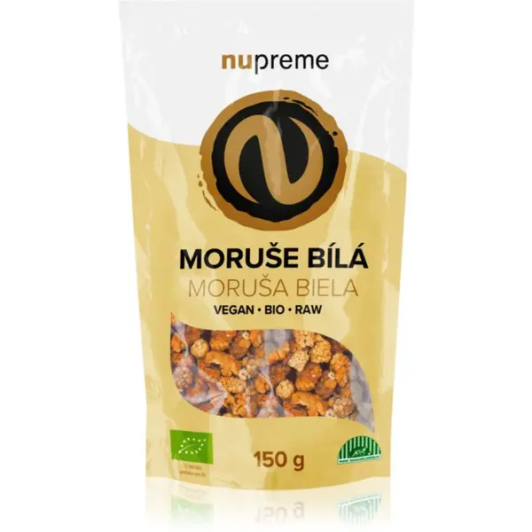Nupreme Moruše bílá sušené ovoce v BIO kvalitě 150 g