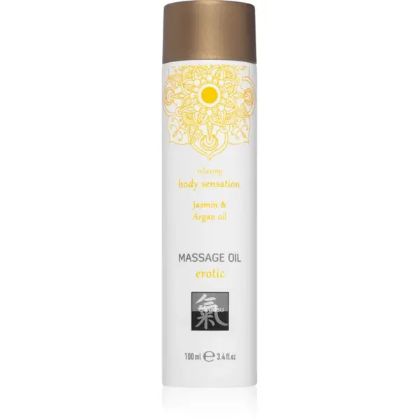 HOT Shiatsu masážní tělový olej Erotic Jasmin & Argan Oil 100 ml