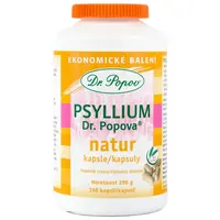 Dr. Popov Psyllium Natur vláknina doplněk stravy 240 cps