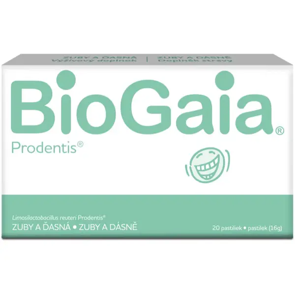 BioGaia Prodentis® pastilky pro zdravé zuby a dásně příchuť Mint 20 ks