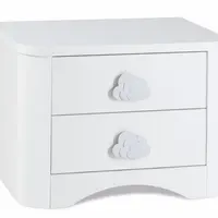 Nočný stolík celeste - biela