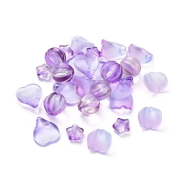 Electroplate Transparent Glass Beads