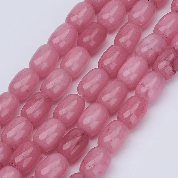 Barrel Shaped Gemstone Natural Rhodochrosite Stone Beads Strands