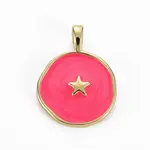 Brass Enamel Pendants