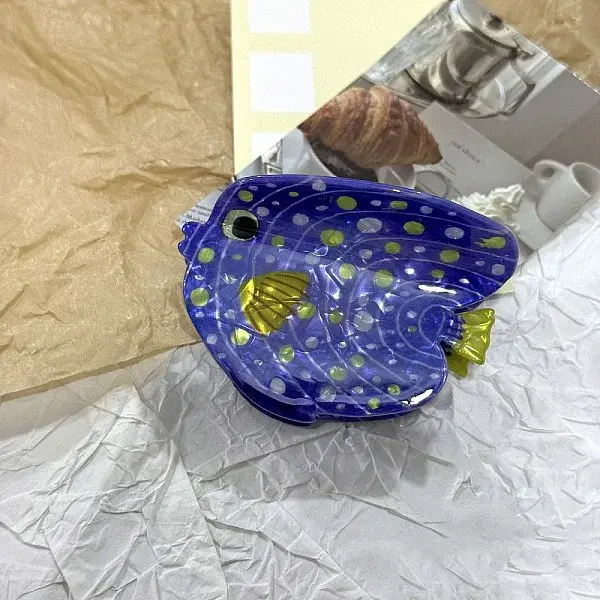 Ocean Theme Acrylic Claw Hair Clips