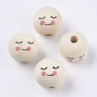 Natural Wood European Beads