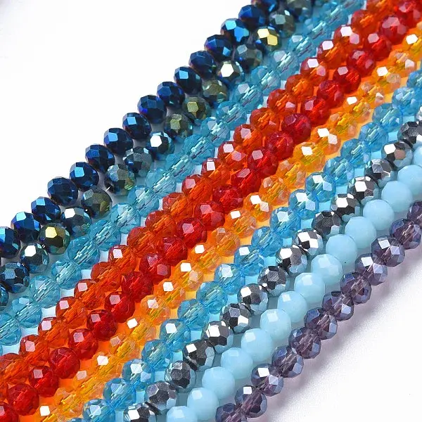Electroplate Glass Beads Strands