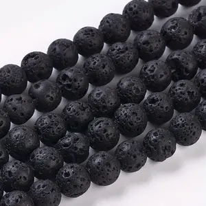 Natural Lava Rock Beads Strands