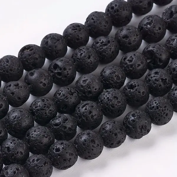 Natural Lava Rock Beads Strands