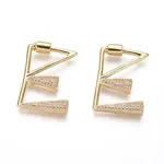 Brass Micro Pave Cubic Zirconia Screw Carabiner Lock Charms