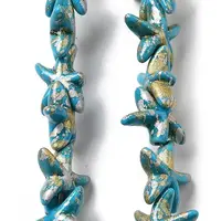 Synthetic Turquoise Dyed Beads Strands