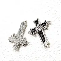 Stainless Steel Enamel Religion Connector Charms