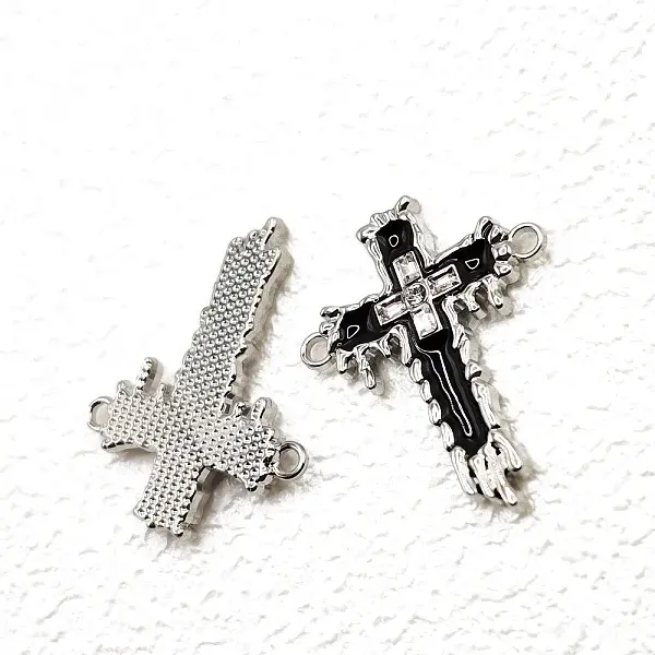 Stainless Steel Enamel Religion Connector Charms