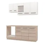 Kuchyňská linka danya-bílá, dub šedý - 120cm/28mm