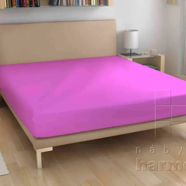 Froté prostěradlo - tmavě růžová - 70 x 140 cm