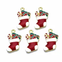 Rack Plating Alloy Enamel Pendants