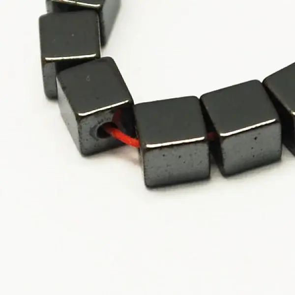 Non-magnetic Synthetic Hematite Beads Strands