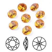 Pointed Back & Back Plated K9 Glass Rhinestone Cabochons