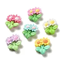 Flower Theme Opaque Resin Decoden Cabochons