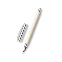 Plnicí pero Faber-Castell Ambition Precious Resin Cinematic White - hrot F