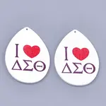 Printed Wooden Big Pendants