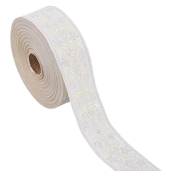 Polyester Jacquard Flower Ribbon for Clothing Accessories
