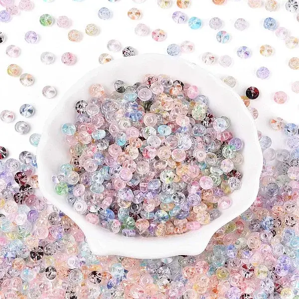 Baking Paint Transparent Glass Beads