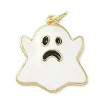 Halloween Theme Brass Enamel Pendants