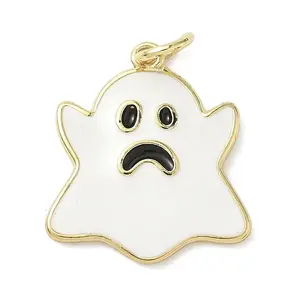 Halloween Theme Brass Enamel Pendants