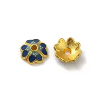 Alloy Enamel Beads Caps
