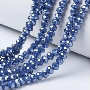 Electroplate Glass Beads Strands