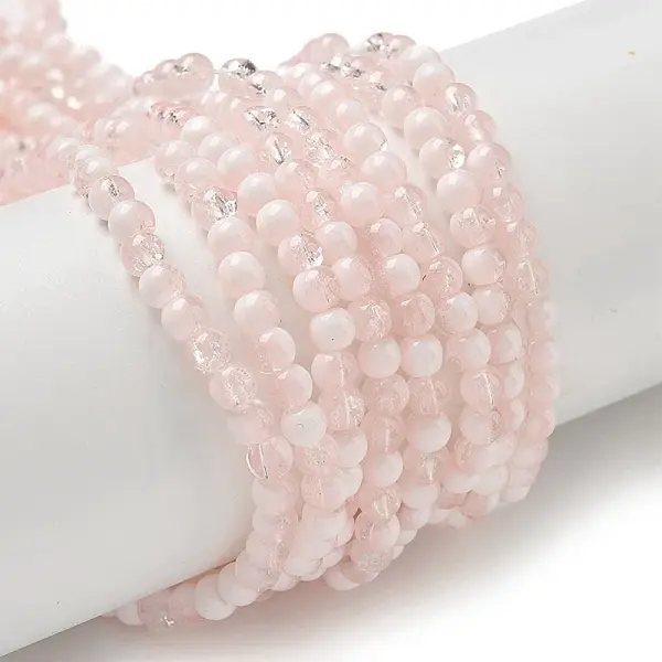 Crackle Glass Beads Strands