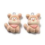Opaque Resin Puppy Pendants