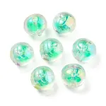 UV Plating Rainbow Iridescent Acrylic Beads
