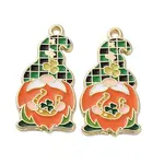 Saint Patrick's Day Alloy Enamel Pendants