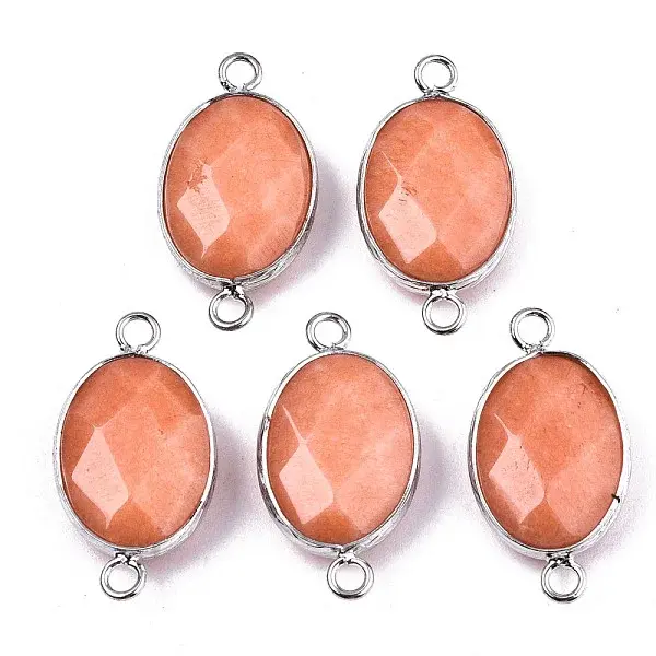 Natural White Jade Links/Connectors