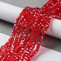 Electroplate Glass Bead Strands